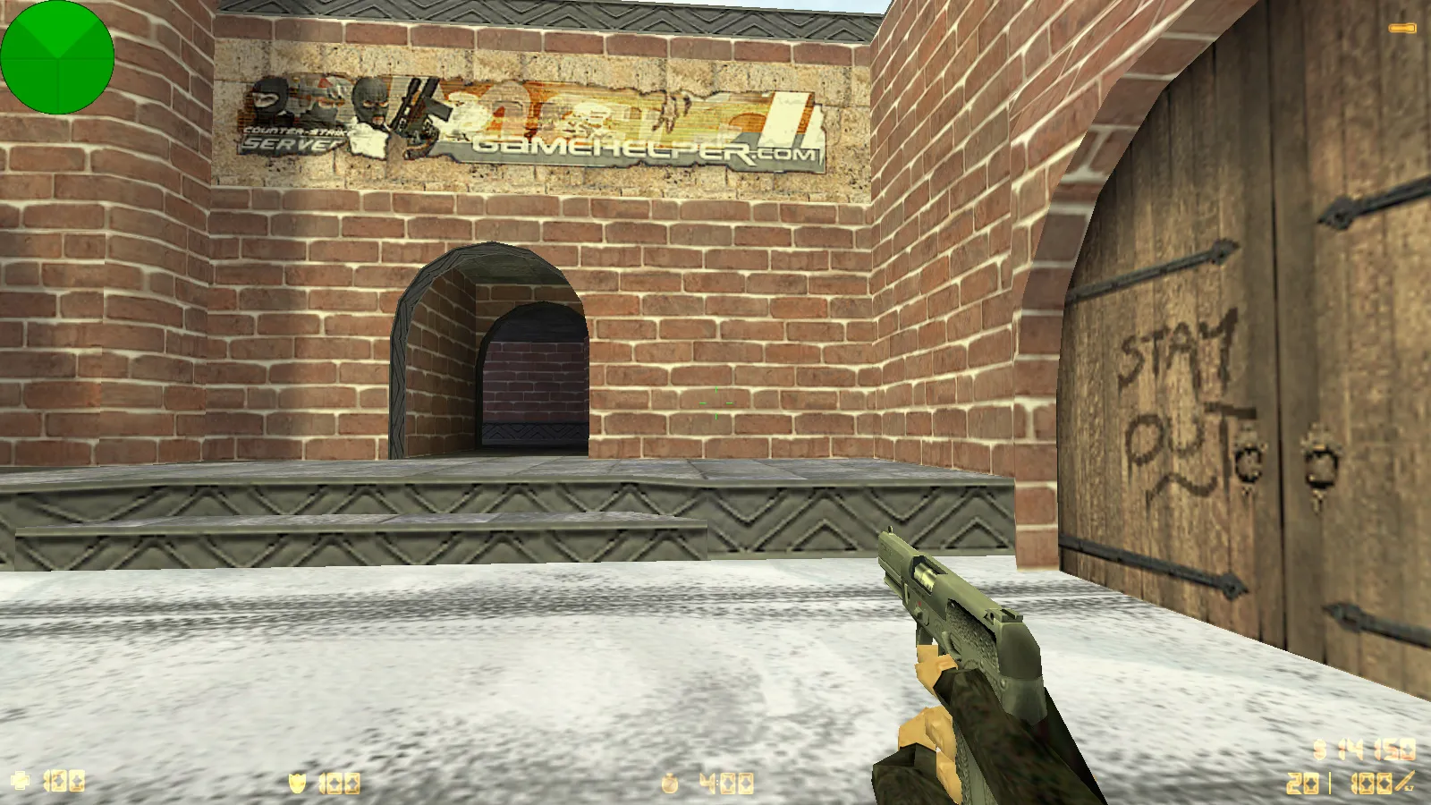 Скриншот  CS 1.6 Зимняя версия: 6 скинов, зимние модели КТ и Т, темная тема меню и фон Arctic Avenger