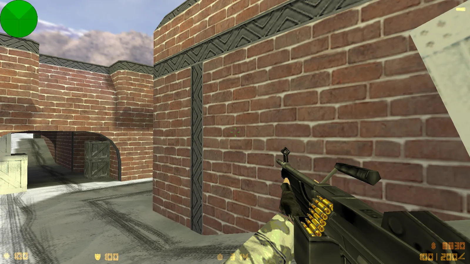 Скриншот  CS 1.6 Зимняя версия: 6 скинов, зимние модели КТ и Т, темная тема меню и фон Arctic Avenger