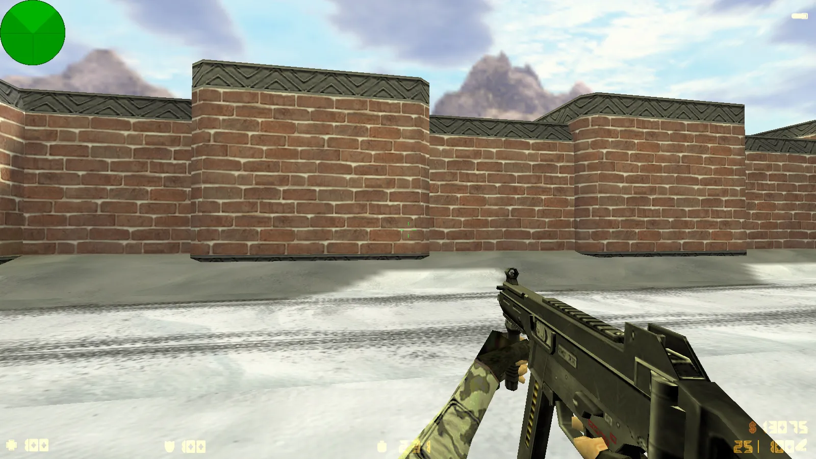 Скриншот  CS 1.6 Зимняя версия: 6 скинов, зимние модели КТ и Т, темная тема меню и фон Arctic Avenger