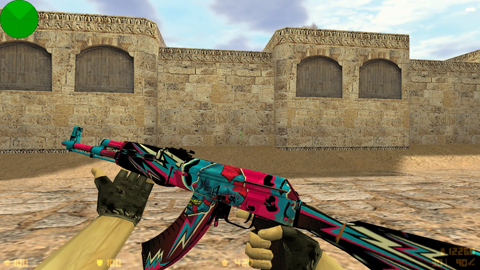 Скриншот CS 1.6 от Wolf Channel: блогерская сборка с 8 новинками, скины, меню, звуки и оптимизированный config.cfg