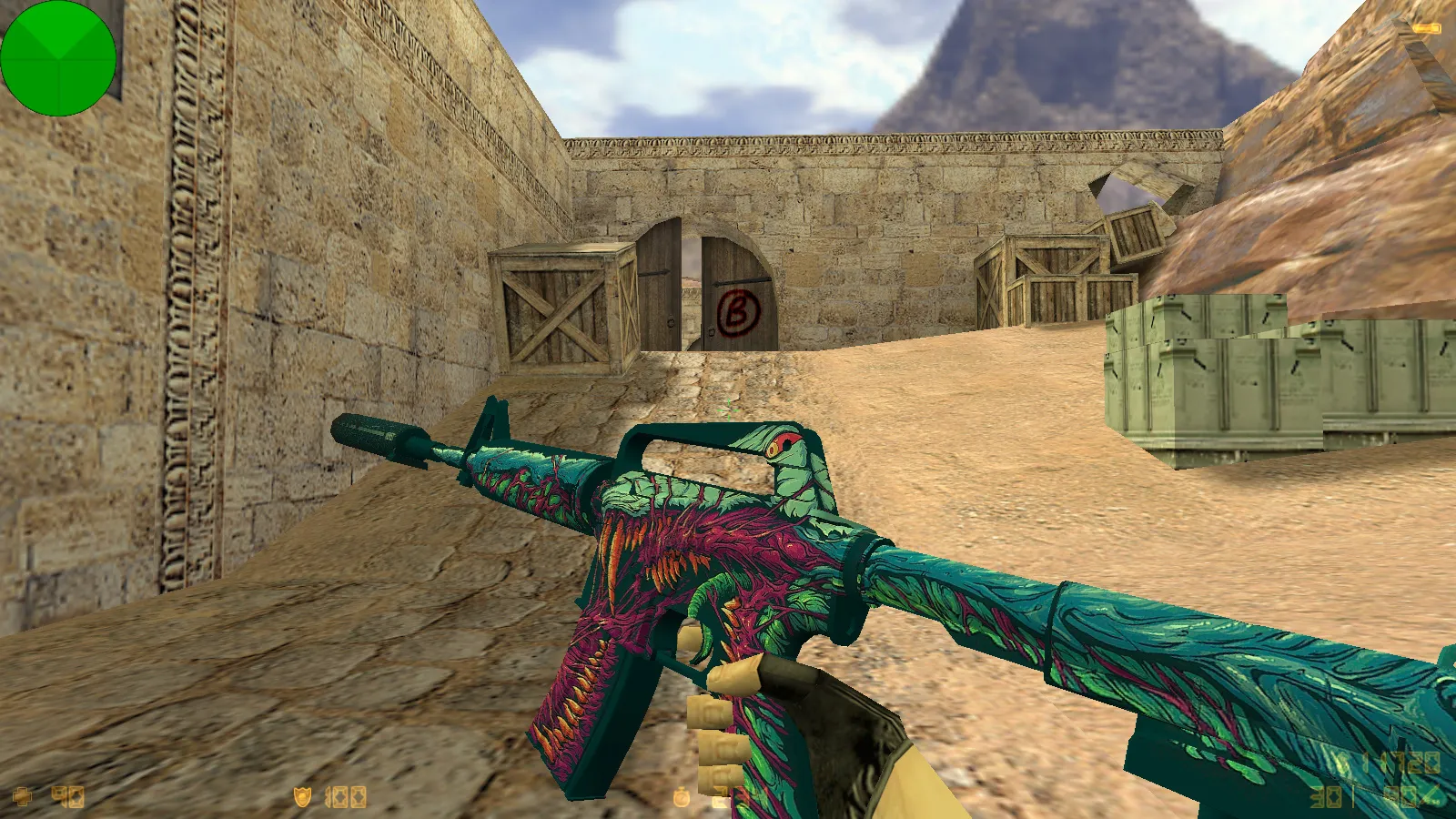 Скриншот CS 1.6 от Wolf Channel: блогерская сборка с 8 новинками, скины, меню, звуки и оптимизированный config.cfg