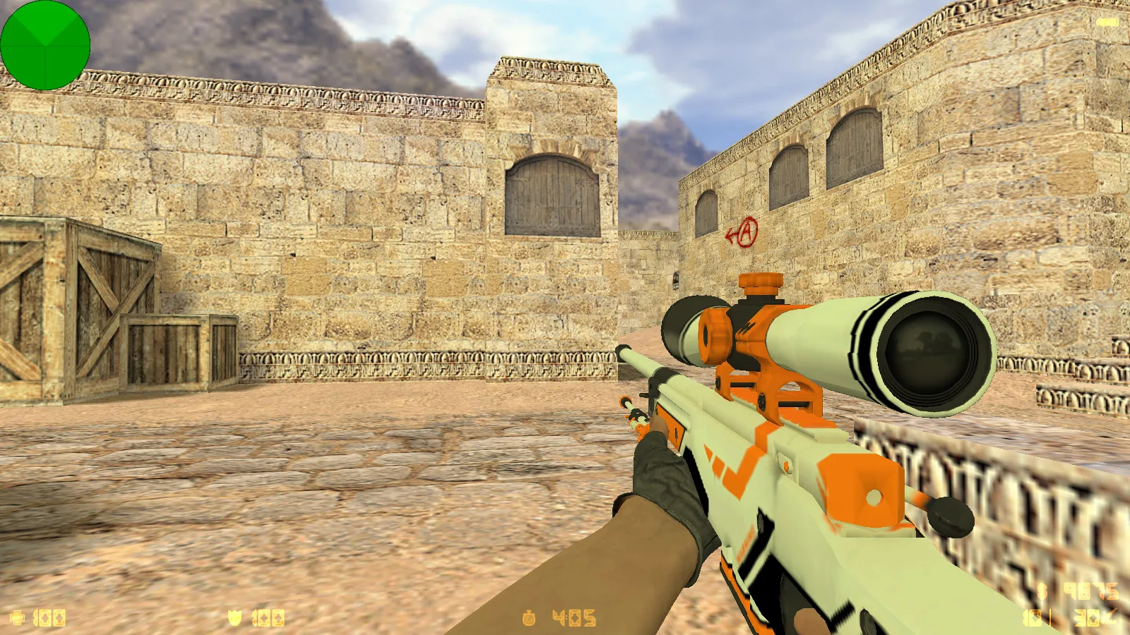 Скриншот  CS 1.6 от Wolf Channel: блогерская сборка с 8 новинками, скины, меню, звуки и оптимизированный config.cfg