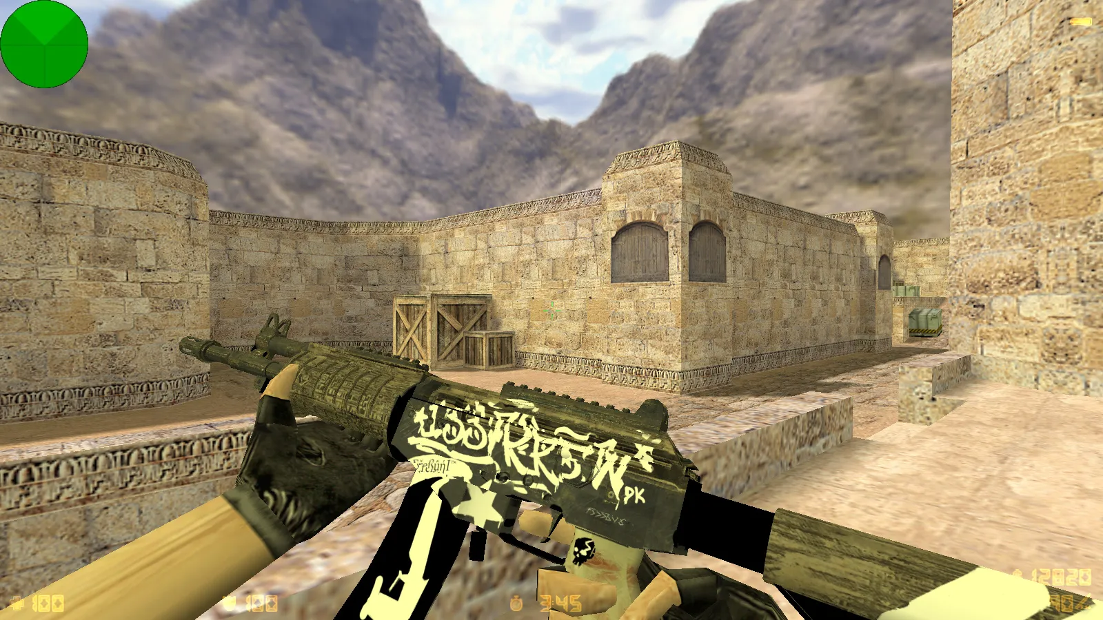 Скриншот  CS 1.6 от Wolf Channel: блогерская сборка с 8 новинками, скины, меню, звуки и оптимизированный config.cfg