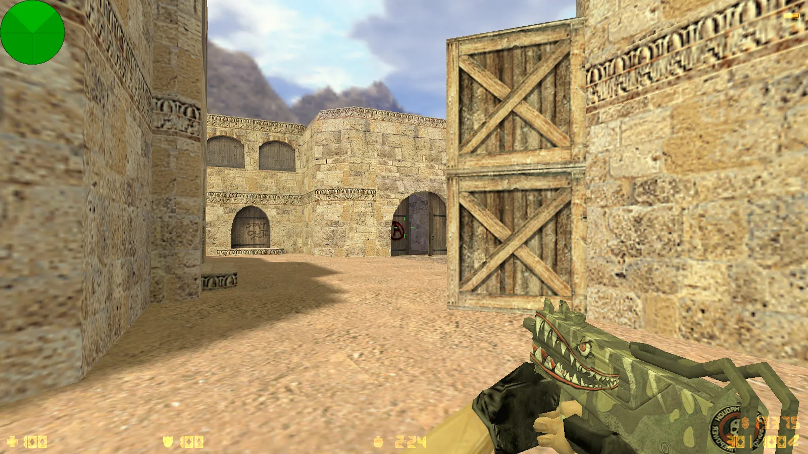 Скриншот  CS 1.6 от Wolf Channel: блогерская сборка с 8 новинками, скины, меню, звуки и оптимизированный config.cfg