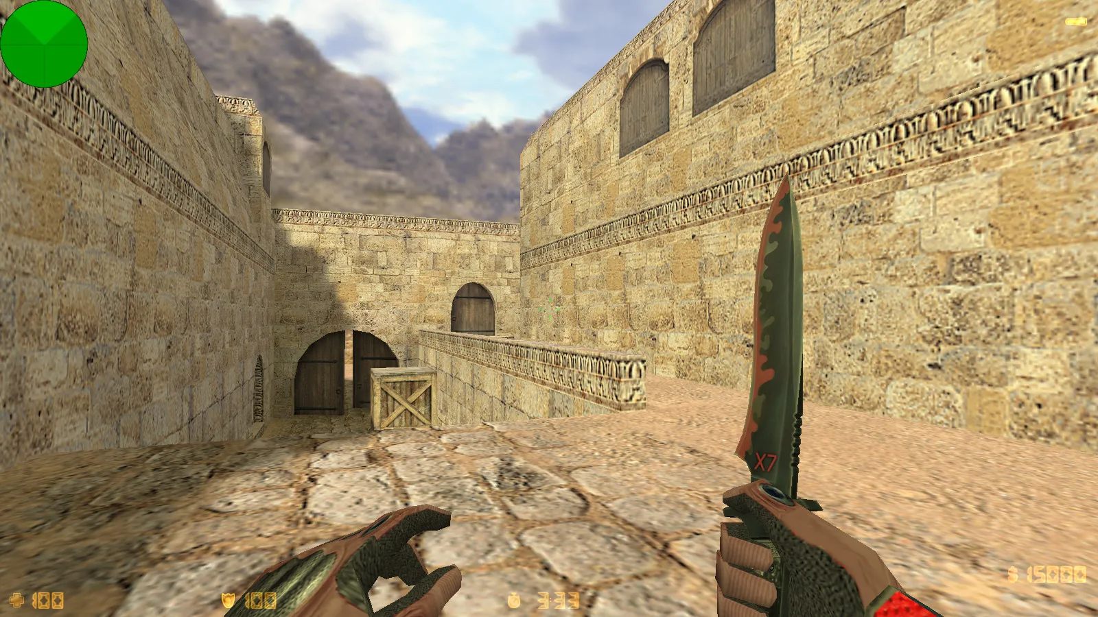 Скриншот CS 1.6 x7 — оптимизация, чистый config.cfg и апгрейды моделей, звуков и меню