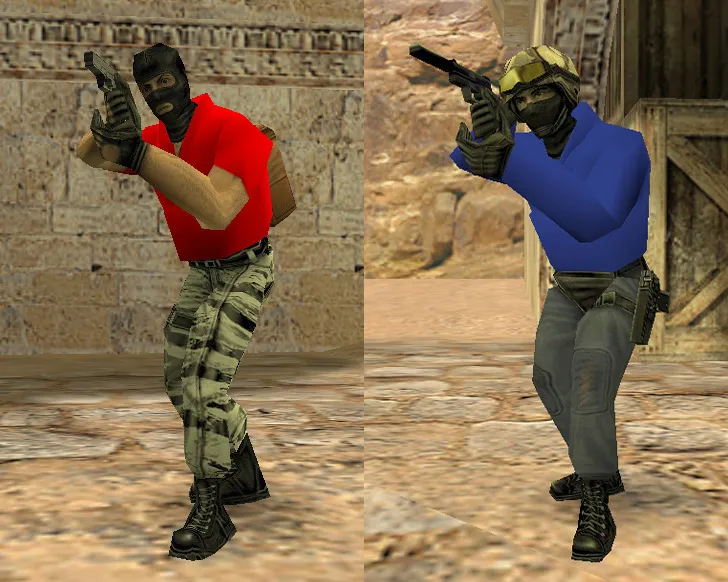 Скриншот CS 1.6 от Хайта: сборка XA1T, желтые перчатки, скины CT/T, темное меню, музыка и конфиг