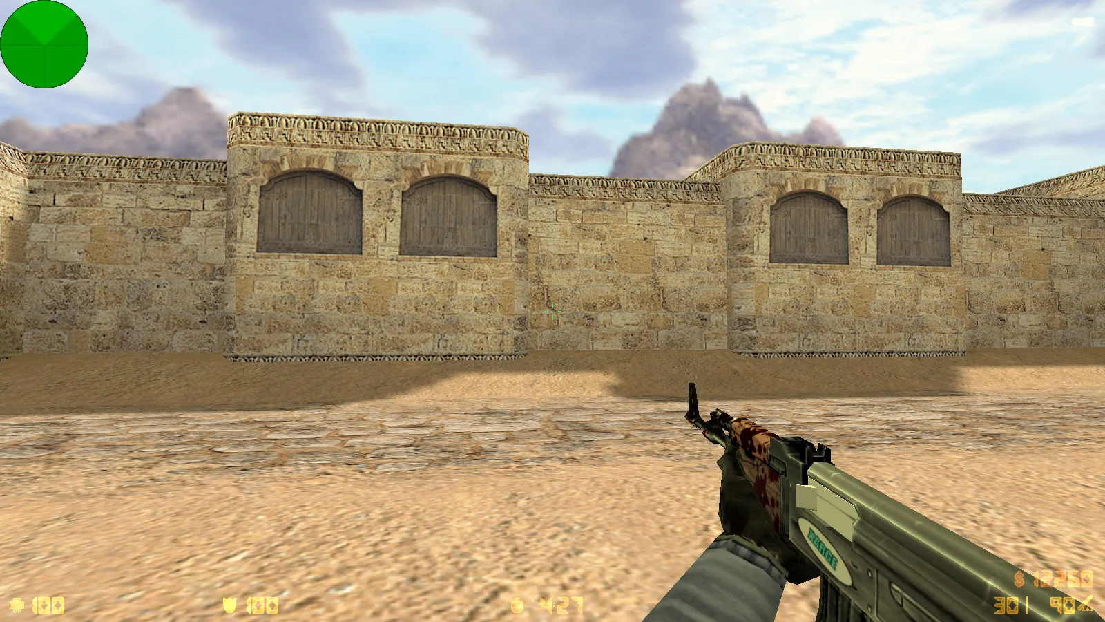 Скриншот CS 1.6 от XARGE: блогерская сборка с 30 скинами, темным меню, музыкой и оптимизированным конфигом