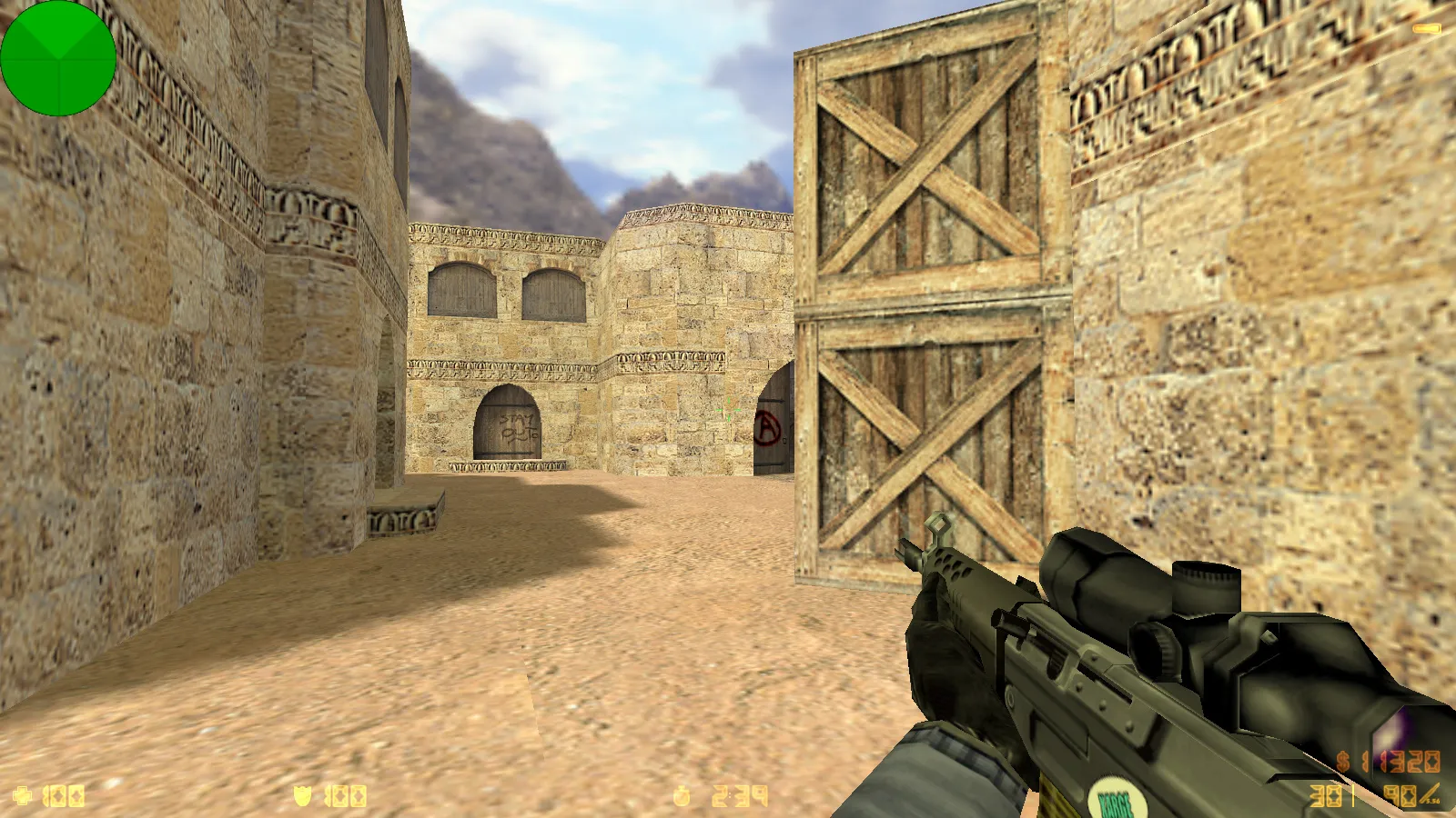 Скриншот  CS 1.6 от XARGE: блогерская сборка с 30 скинами, темным меню, музыкой и оптимизированным конфигом