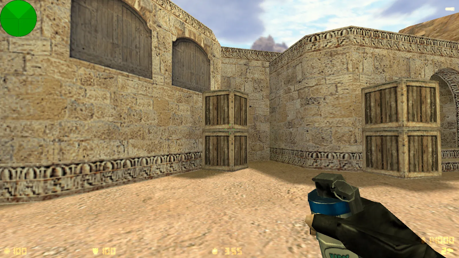 Скриншот  CS 1.6 от XARGE: блогерская сборка с 30 скинами, темным меню, музыкой и оптимизированным конфигом