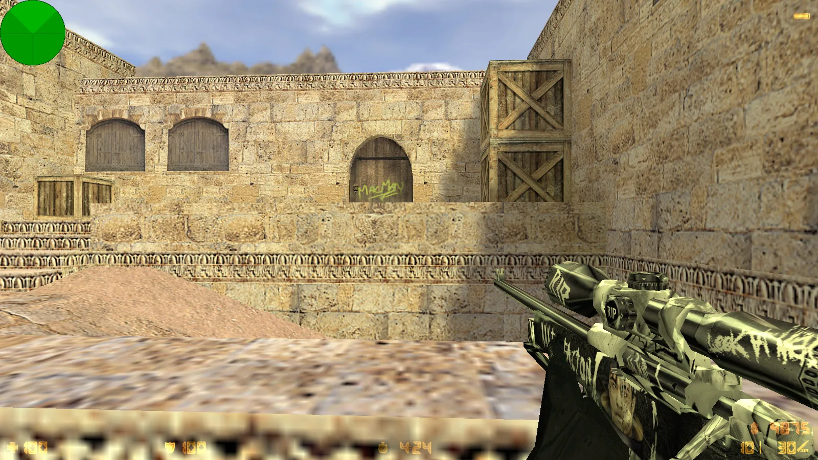 Скриншот  CS 1.6 от XXXTentacion: блогерская сборка с 7 обновками, скинами оружия, темой меню и оптимизированным конфигом