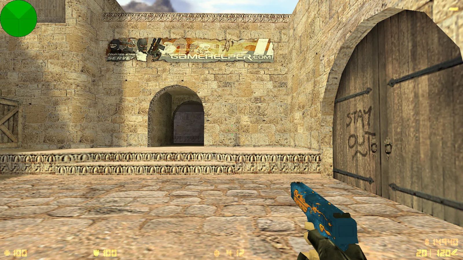 Скриншот  CS 1.6 от Yaugen Show: блогерская сборка с 10 скинами, красно-синими моделями и оптимизированным конфигом