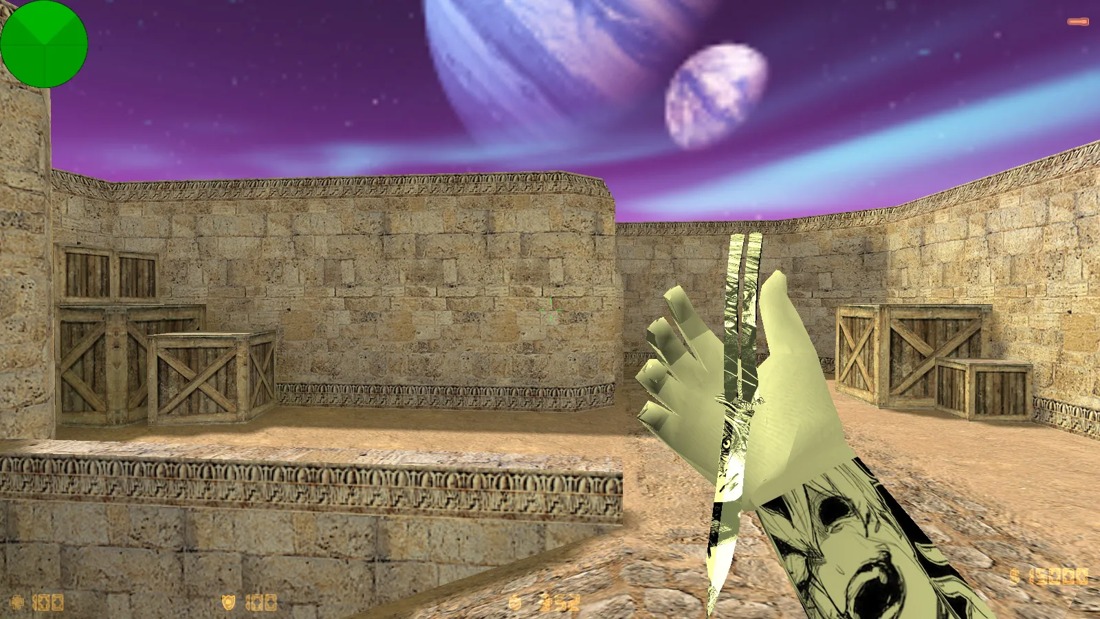 Скриншот CS 1.6 от Zehhs: блогерская сборка с 8 апгрейдами, скинами, белыми перчатками, музыкой в меню и оптимизированным конфигом