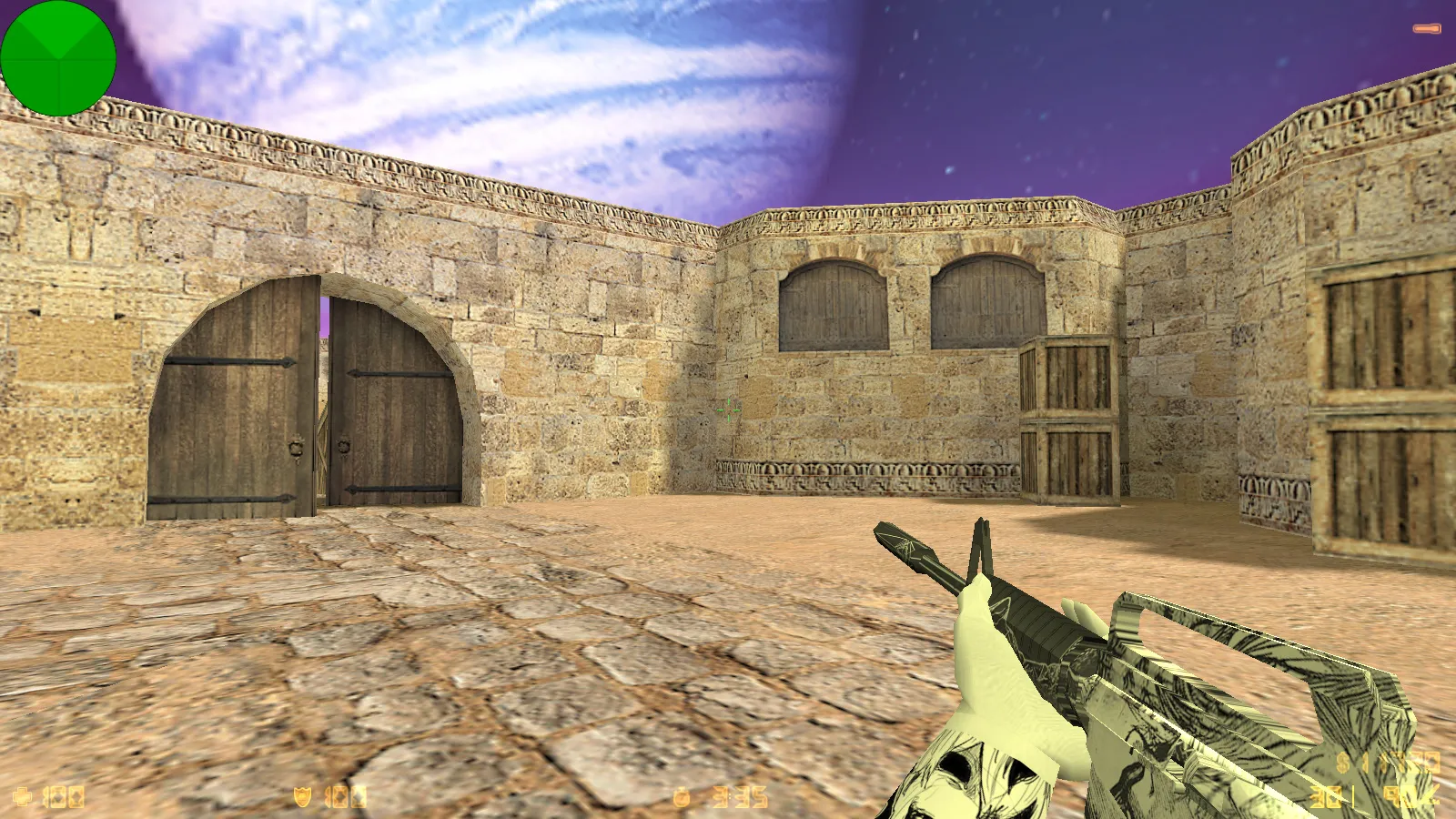 Скриншот CS 1.6 от Zehhs: блогерская сборка с 8 апгрейдами, скинами, белыми перчатками, музыкой в меню и оптимизированным конфигом