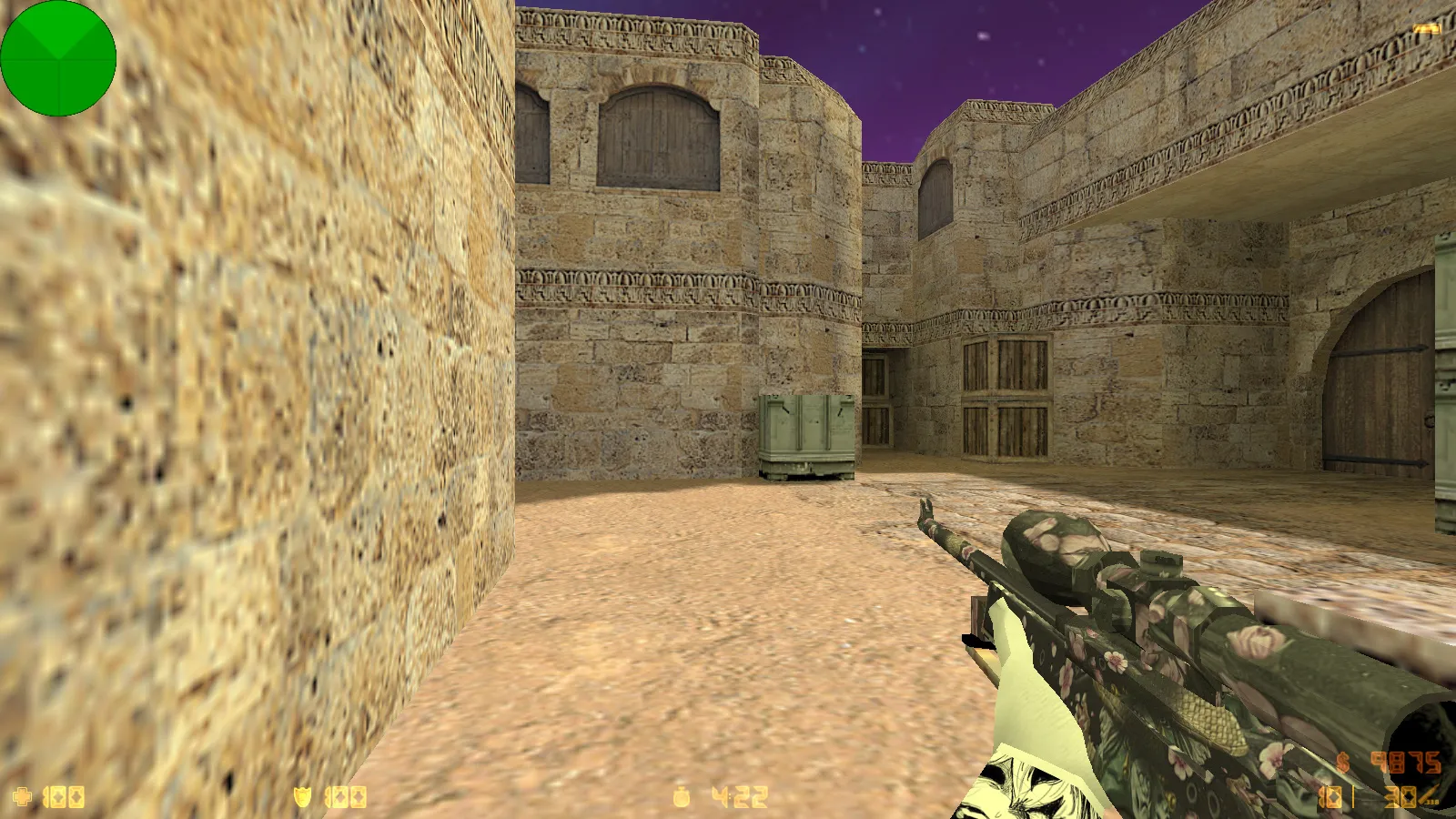 Скриншот  CS 1.6 от Zehhs: блогерская сборка с 8 апгрейдами, скинами, белыми перчатками, музыкой в меню и оптимизированным конфигом