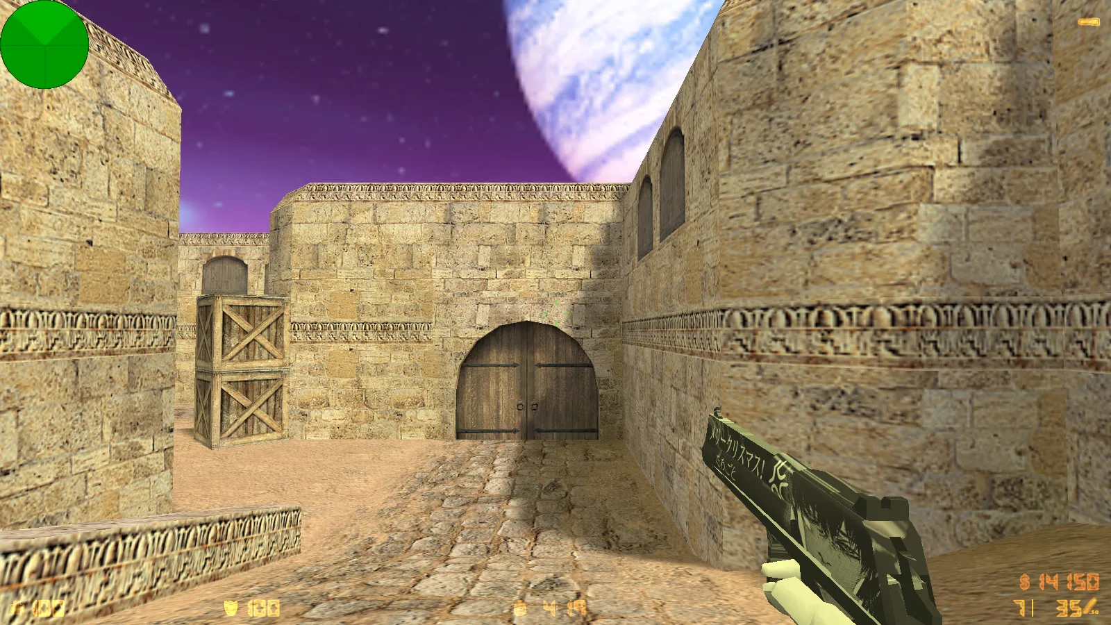 Скриншот  CS 1.6 от Zehhs: блогерская сборка с 8 апгрейдами, скинами, белыми перчатками, музыкой в меню и оптимизированным конфигом