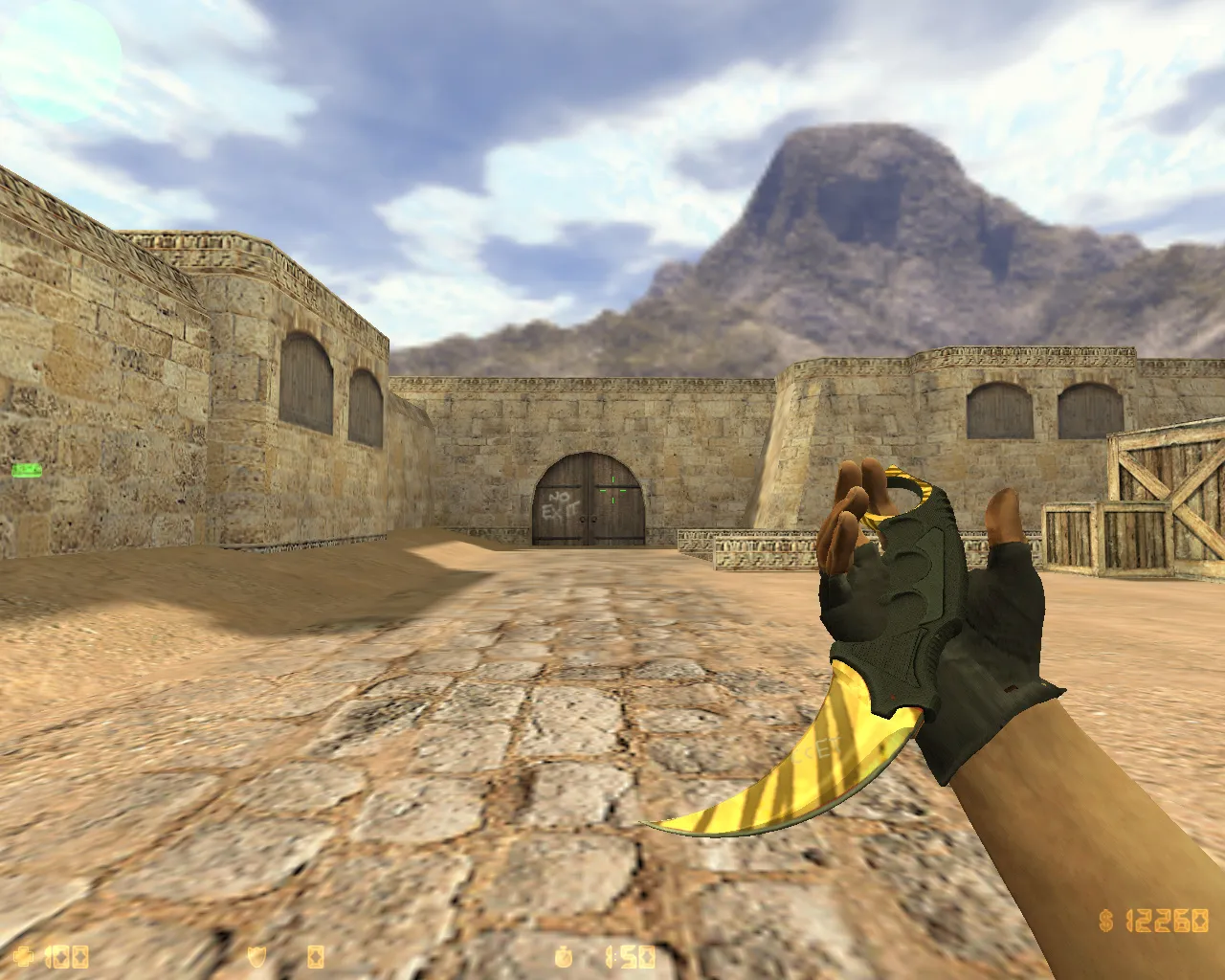 Скриншот CS 1.6 от ccET: блогерская сборка, 6 правок, скины оружия, High FPS, черно-зеленое меню и оптимизированный конфиг