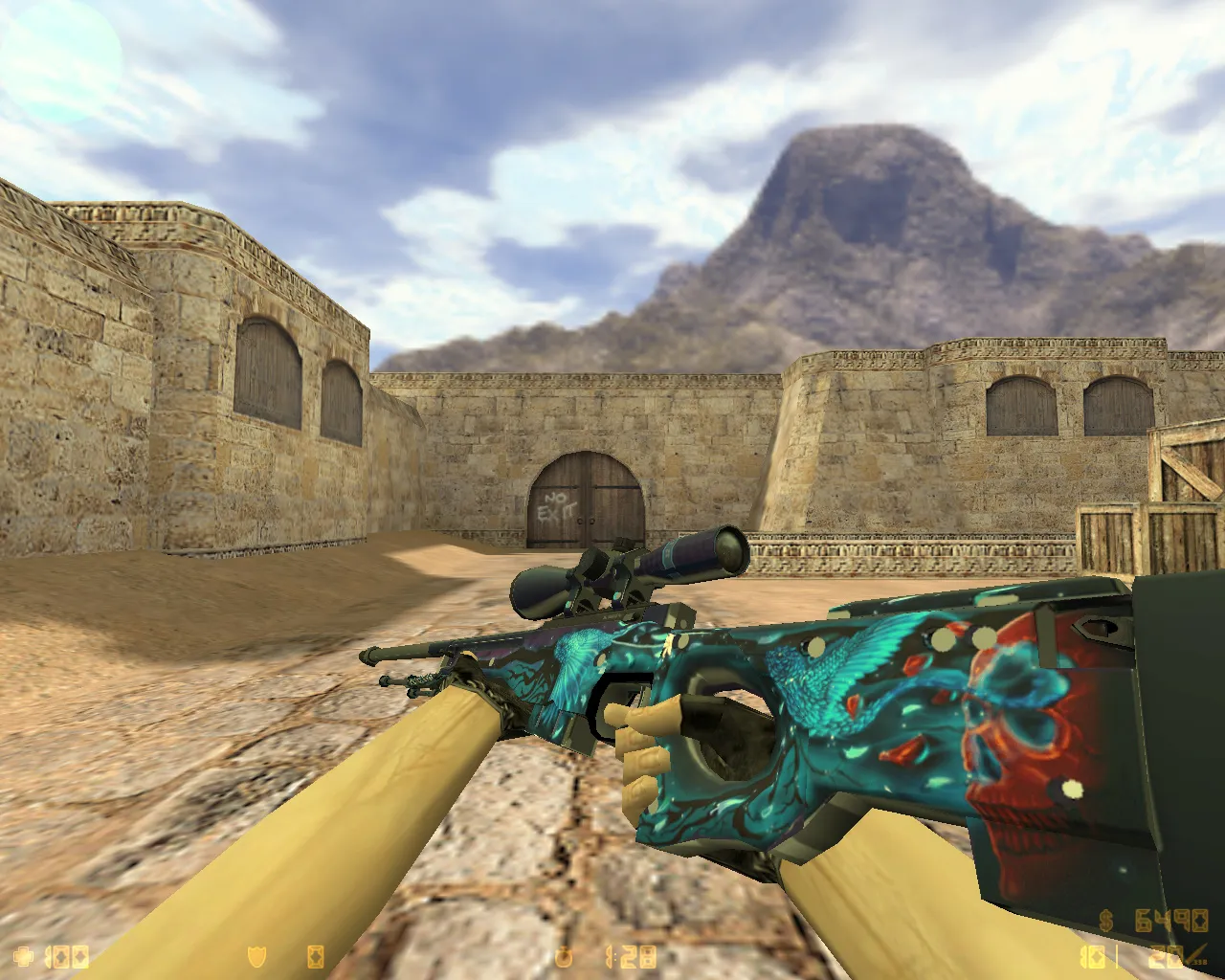 Скриншот CS 1.6 от ccET: блогерская сборка, 6 правок, скины оружия, High FPS, черно-зеленое меню и оптимизированный конфиг