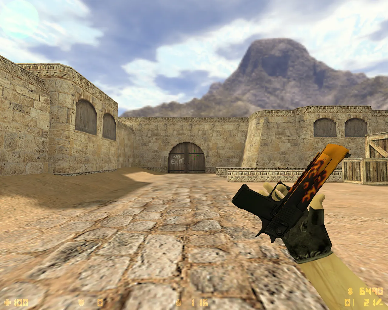 Скриншот  CS 1.6 от ccET: блогерская сборка, 6 правок, скины оружия, High FPS, черно-зеленое меню и оптимизированный конфиг