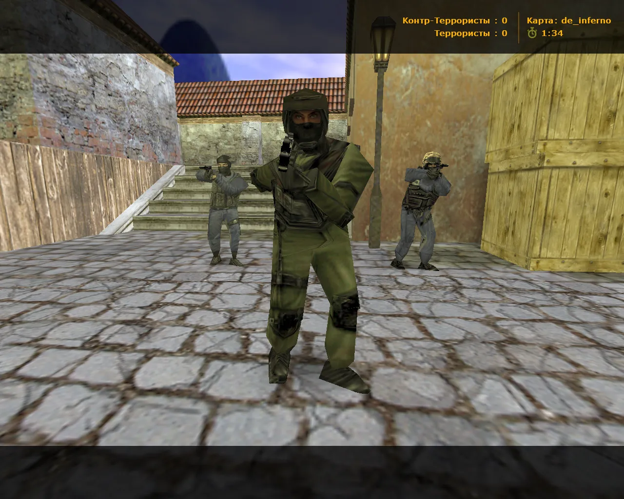 Скриншот  CS 1.6 от ccET: блогерская сборка, 6 правок, скины оружия, High FPS, черно-зеленое меню и оптимизированный конфиг