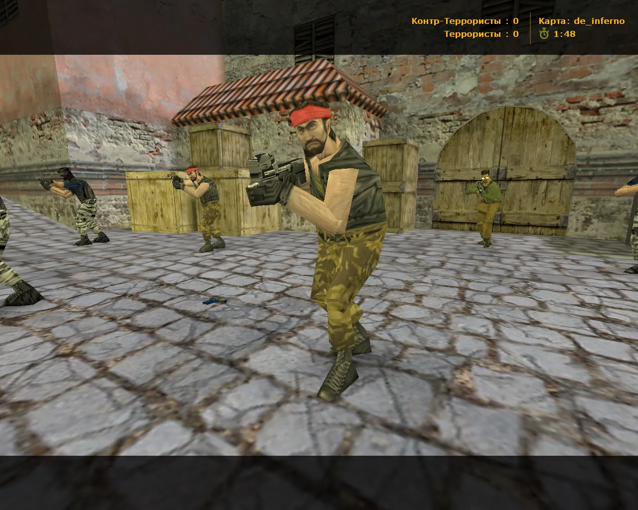 Скриншот  CS 1.6 от ccET: блогерская сборка, 6 правок, скины оружия, High FPS, черно-зеленое меню и оптимизированный конфиг