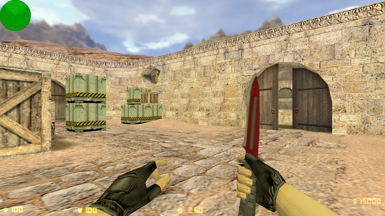 Скриншот CS 1.6 от chet1337: блогерская сборка с 4 правками, скинами на v_/p_/w_ моделях, черным меню и фоном главного экрана