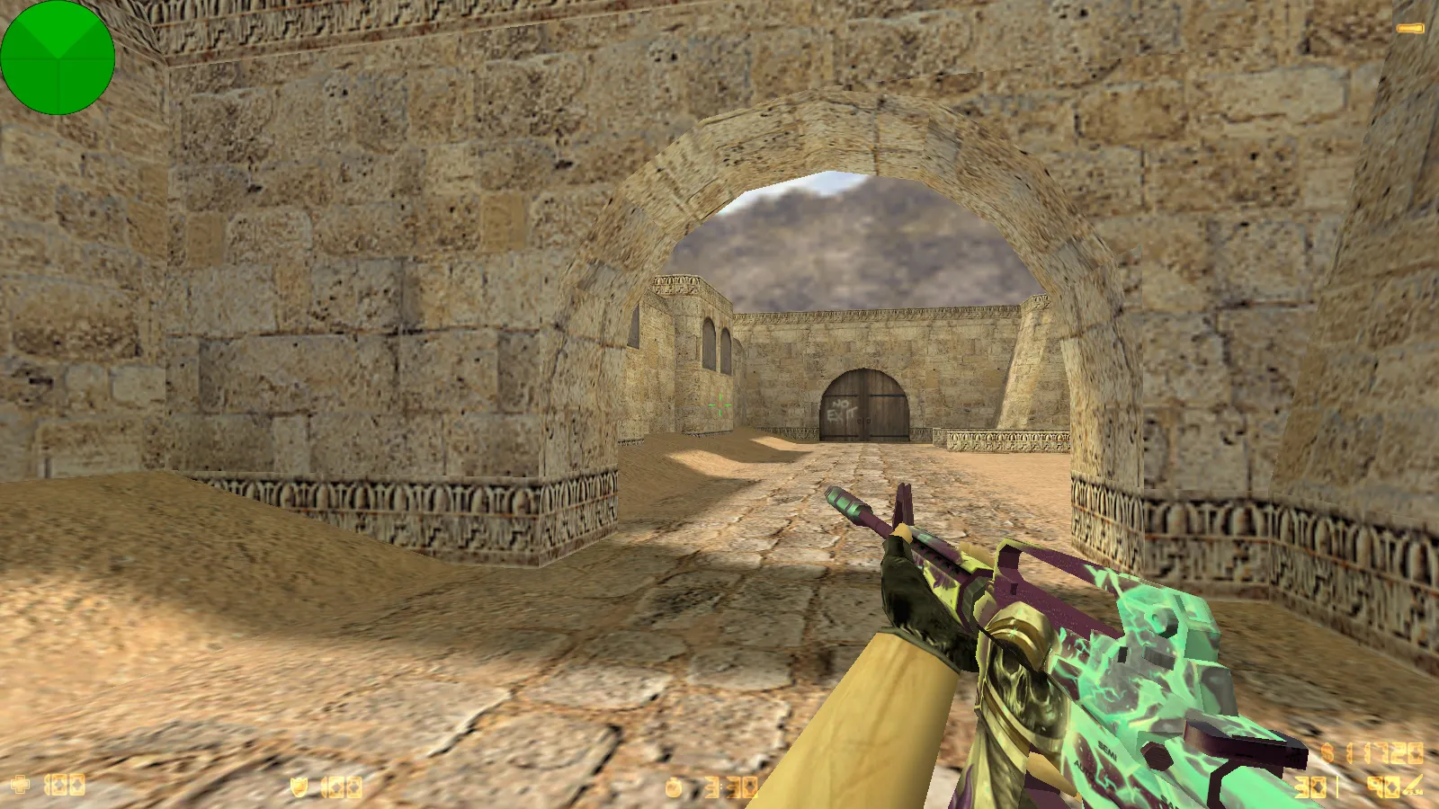 Скриншот  CS 1.6 от chet1337: блогерская сборка с 4 правками, скинами на v_/p_/w_ моделях, черным меню и фоном главного экрана