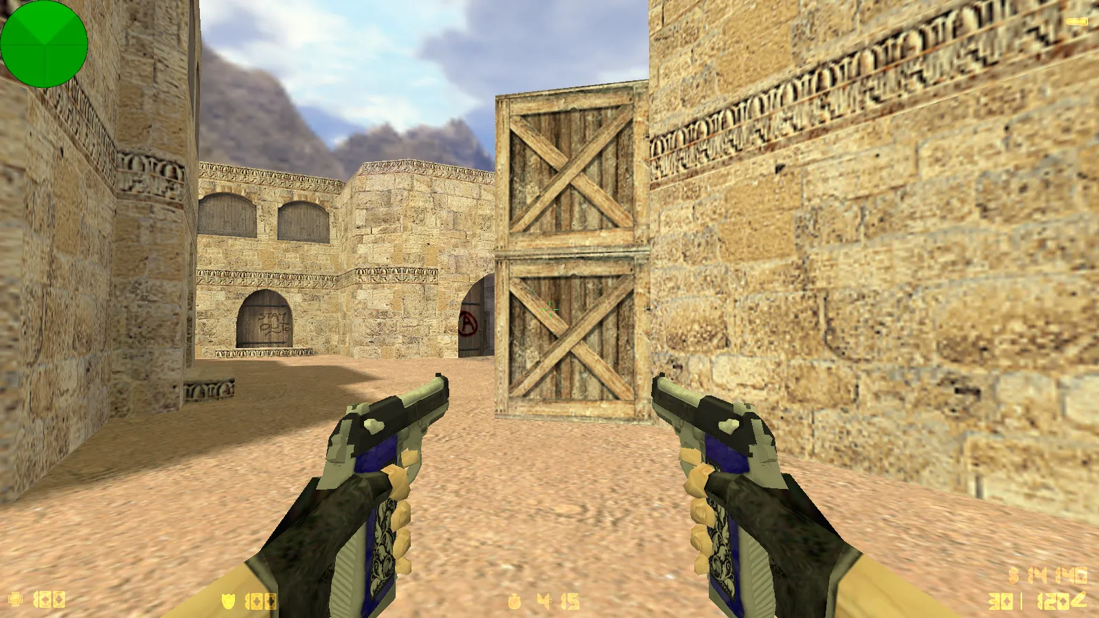 Скриншот  CS 1.6 от chet1337: блогерская сборка с 4 правками, скинами на v_/p_/w_ моделях, черным меню и фоном главного экрана