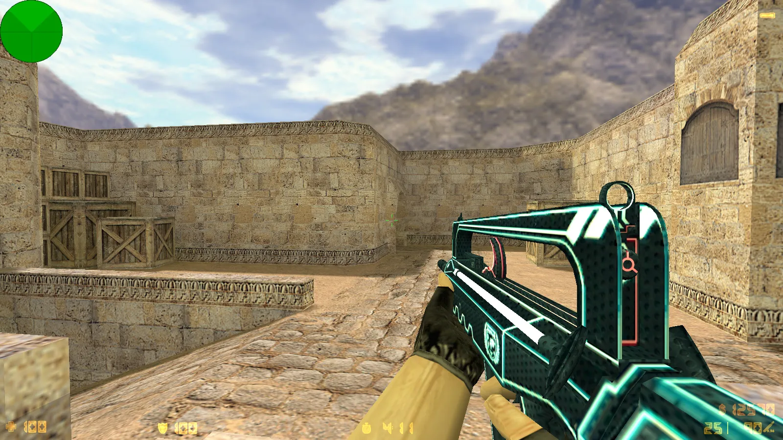 Скриншот  CS 1.6 от chet1337: блогерская сборка с 4 правками, скинами на v_/p_/w_ моделях, черным меню и фоном главного экрана