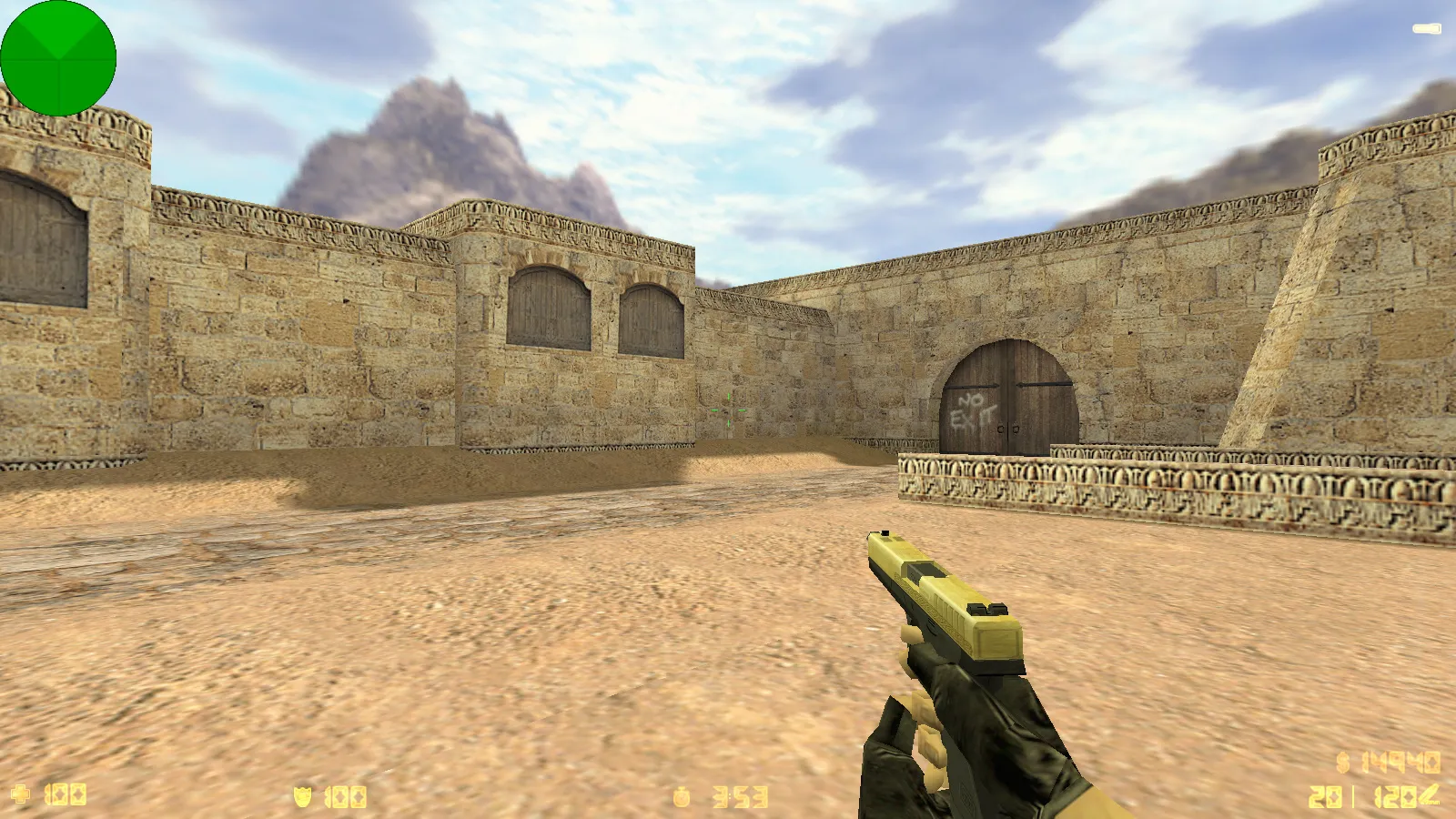 Скриншот  CS 1.6 от chet1337: блогерская сборка с 4 правками, скинами на v_/p_/w_ моделях, черным меню и фоном главного экрана