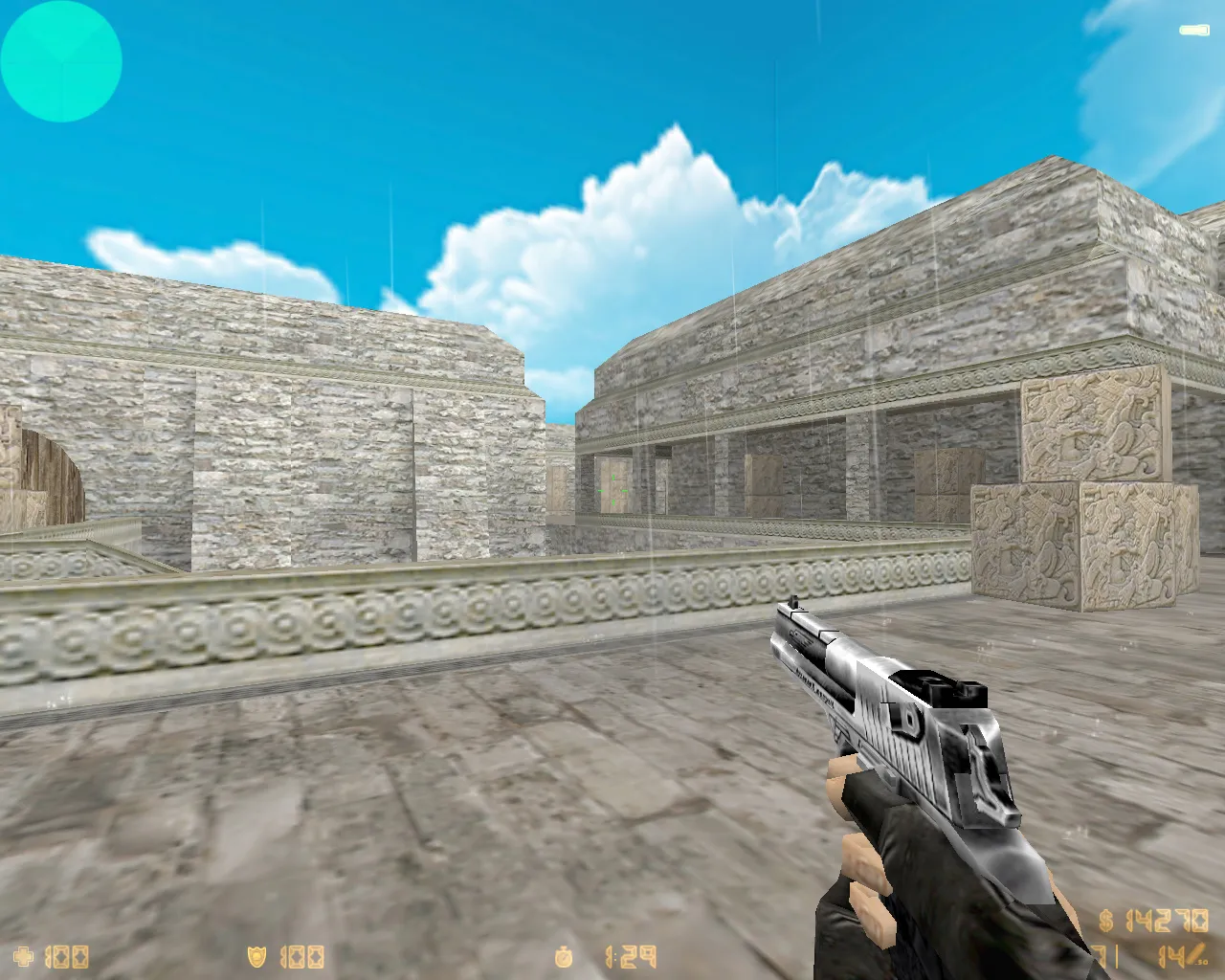 Скриншот CS 1.6 от d3stra: голубое небо, музыка в меню и оригинальный config.cfg — сборка для онлайн и оффлайн