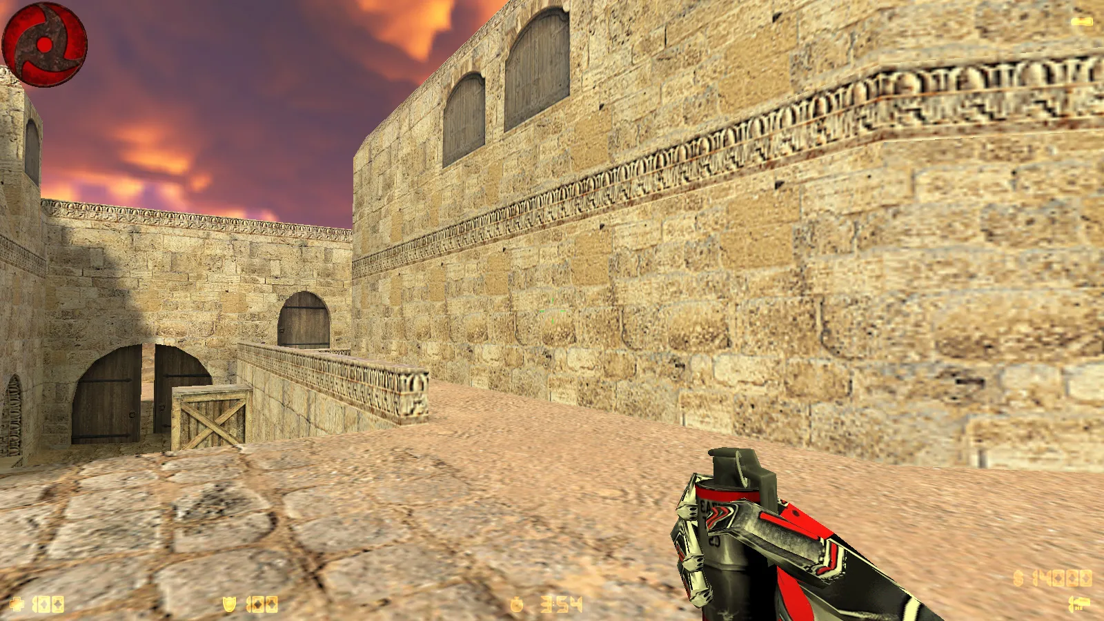 Скриншот  CS 1.6 от dEspainX: сборка с 11 модами, темная тема меню, скины оружия, прицел, звуки и оптимизированный конфиг