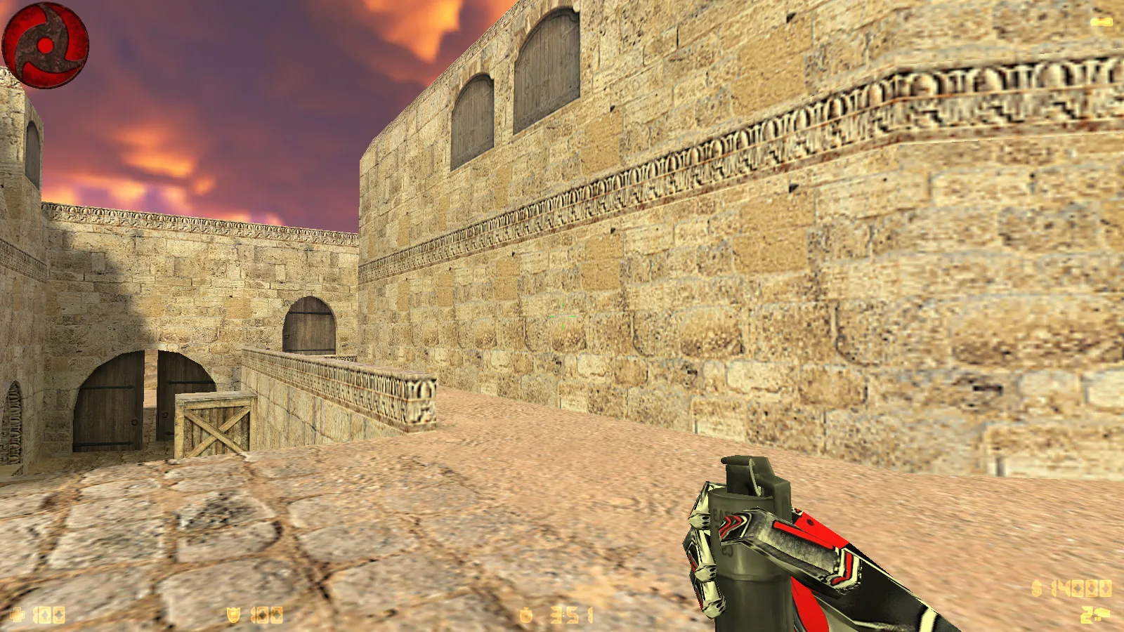 Скриншот  CS 1.6 от dEspainX: сборка с 11 модами, темная тема меню, скины оружия, прицел, звуки и оптимизированный конфиг