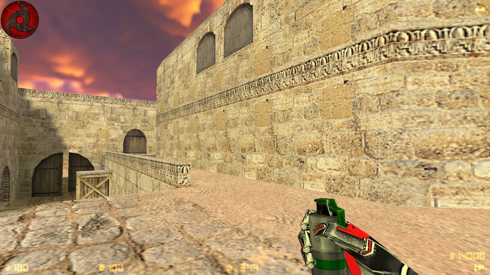 Скриншот  CS 1.6 от dEspainX: сборка с 11 модами, темная тема меню, скины оружия, прицел, звуки и оптимизированный конфиг