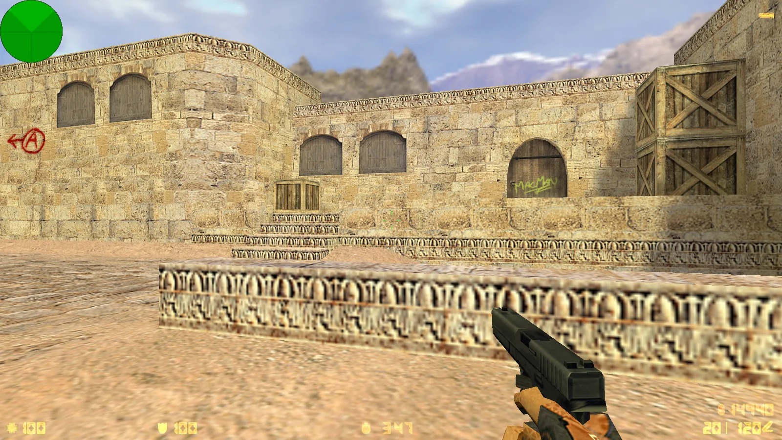 Скриншот  CS 1.6 от phoon LEET: блогерская сборка с 7 скинами, темной темой меню, музыкой и оптимизированным конфигом