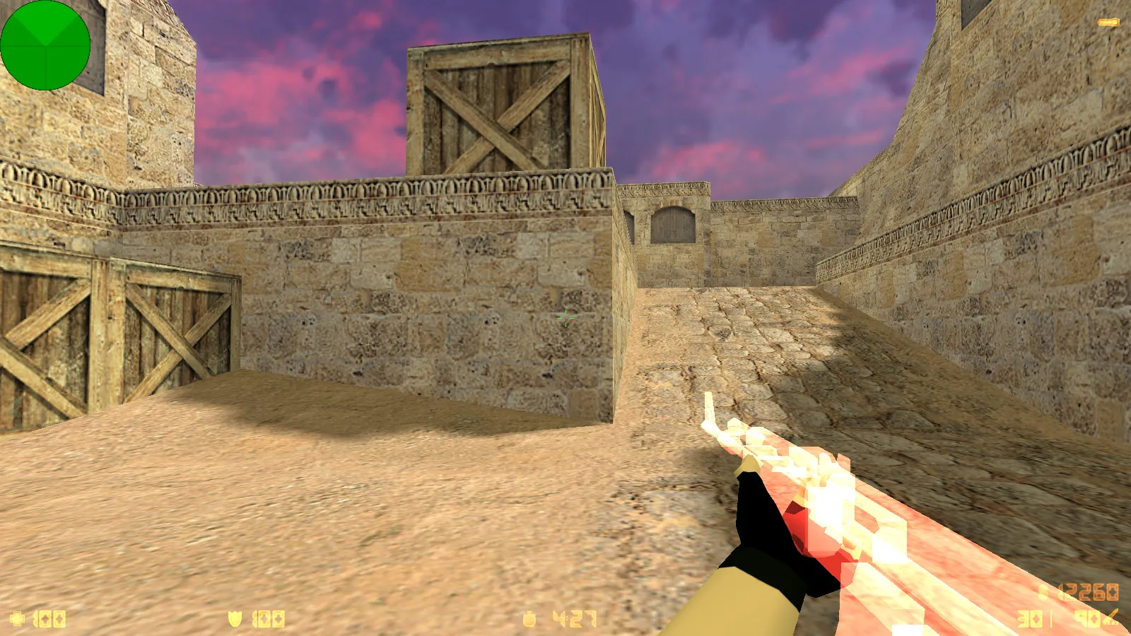 Скриншот CS 1.6 от welins: блогерская сборка с 7 аддонами, темным меню, полупрозрачным оружием и оптимизированным config.cfg