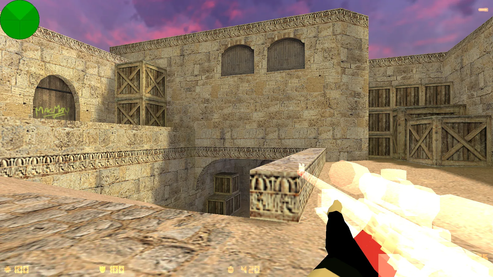 Скриншот  CS 1.6 от welins: блогерская сборка с 7 аддонами, темным меню, полупрозрачным оружием и оптимизированным config.cfg