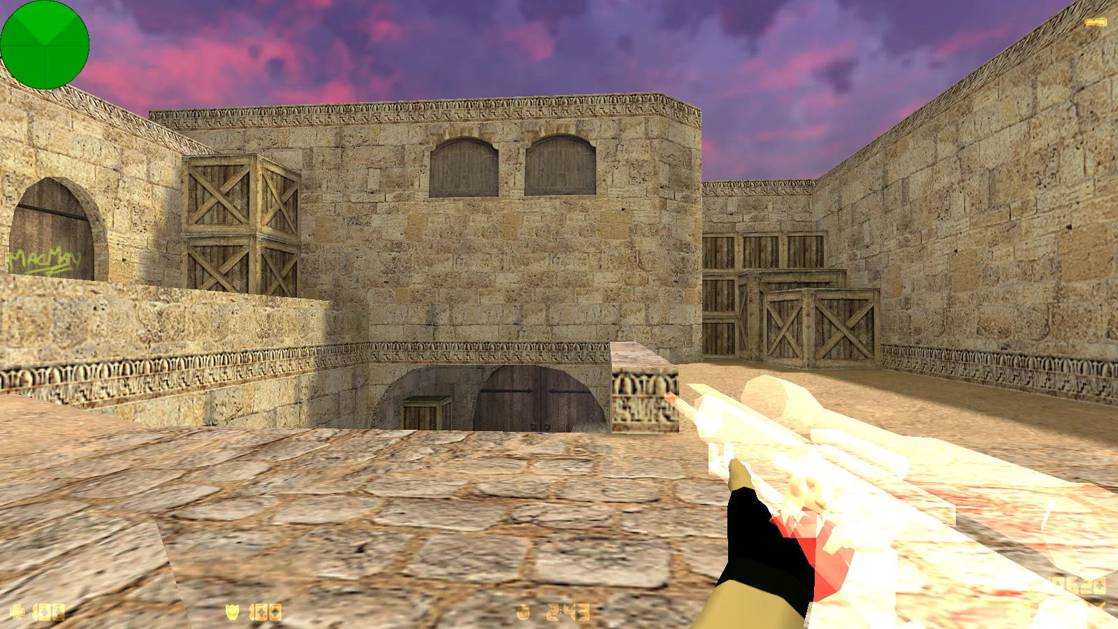 Скриншот  CS 1.6 от welins: блогерская сборка с 7 аддонами, темным меню, полупрозрачным оружием и оптимизированным config.cfg