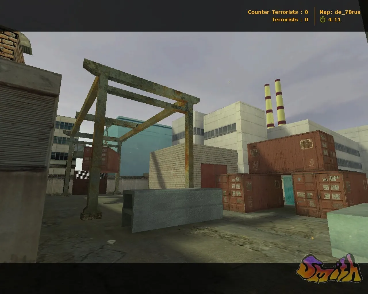 Скриншот  de_78rus для CS 1.6: тактика за Т и КТ, точки, маршруты, .nav для ботов и оптимизация