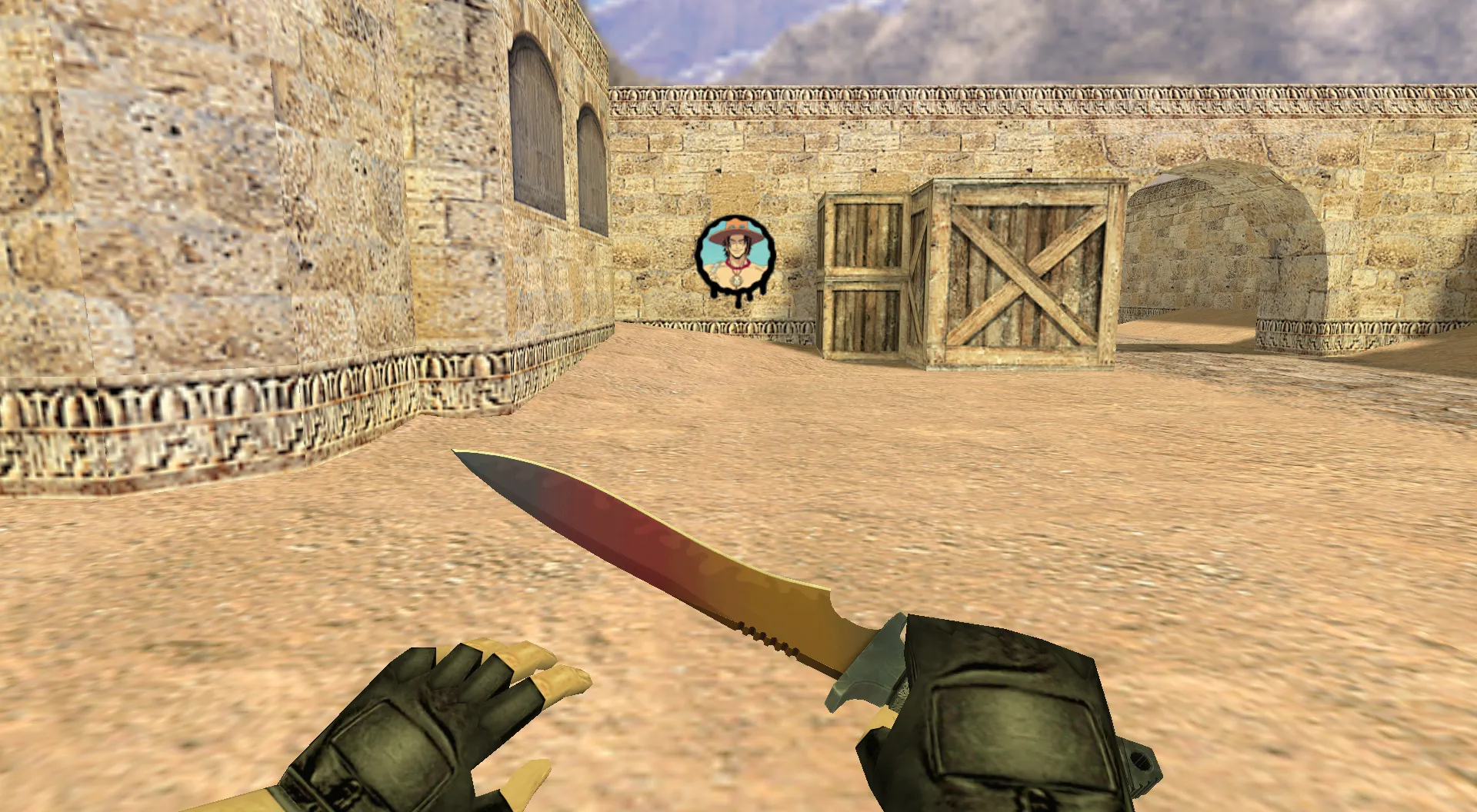 Скриншот Граффити «Портгас Д. Эйс» для CS 1.6 - Аниме граффити