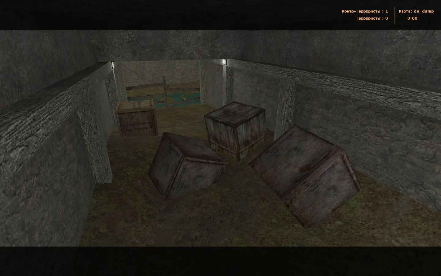 Скриншот  de_damp для CS 1.6: тактика, точки, .nav для ботов и оптимизация карты