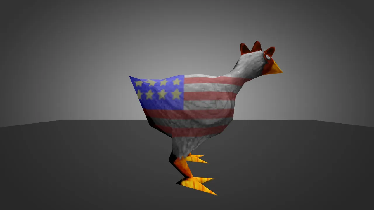 Скриншот Модель «Patriotic Chicken Pack» для CS 1.6 — Уникальные скины и улучшения