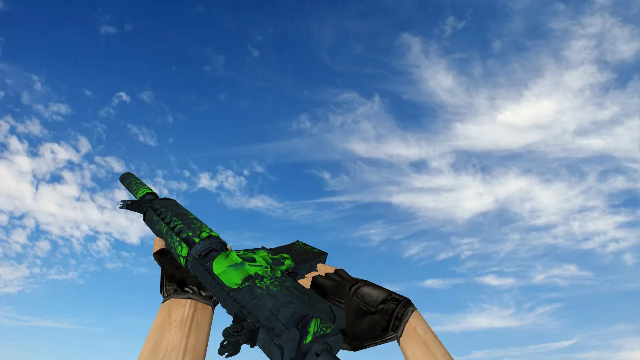 Скриншот Модель v_m4a4 Deskull + p_m4a4 + w_m4a4 для CS 1.6: звуки, анимация осмотра, текстуры и настройка