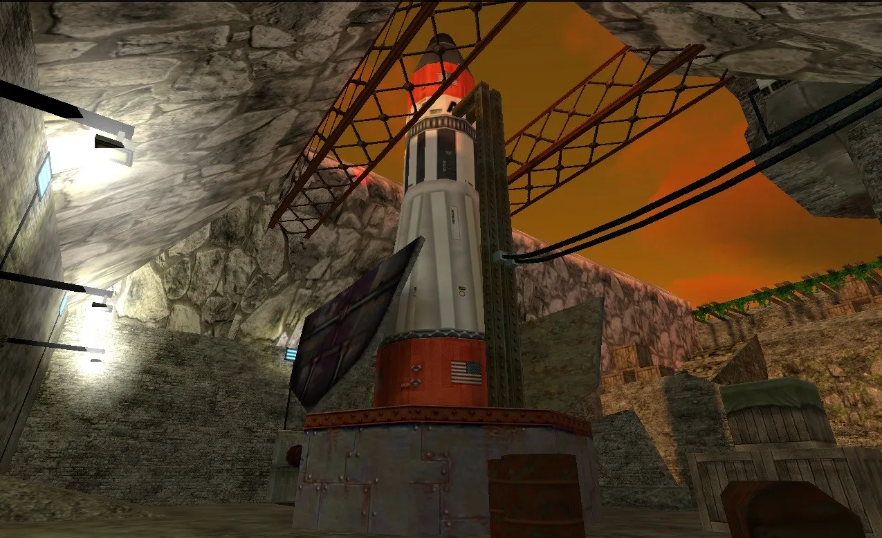 Скриншот  Карта de_secret_stone для CS 1.6: оптимизация и тактика