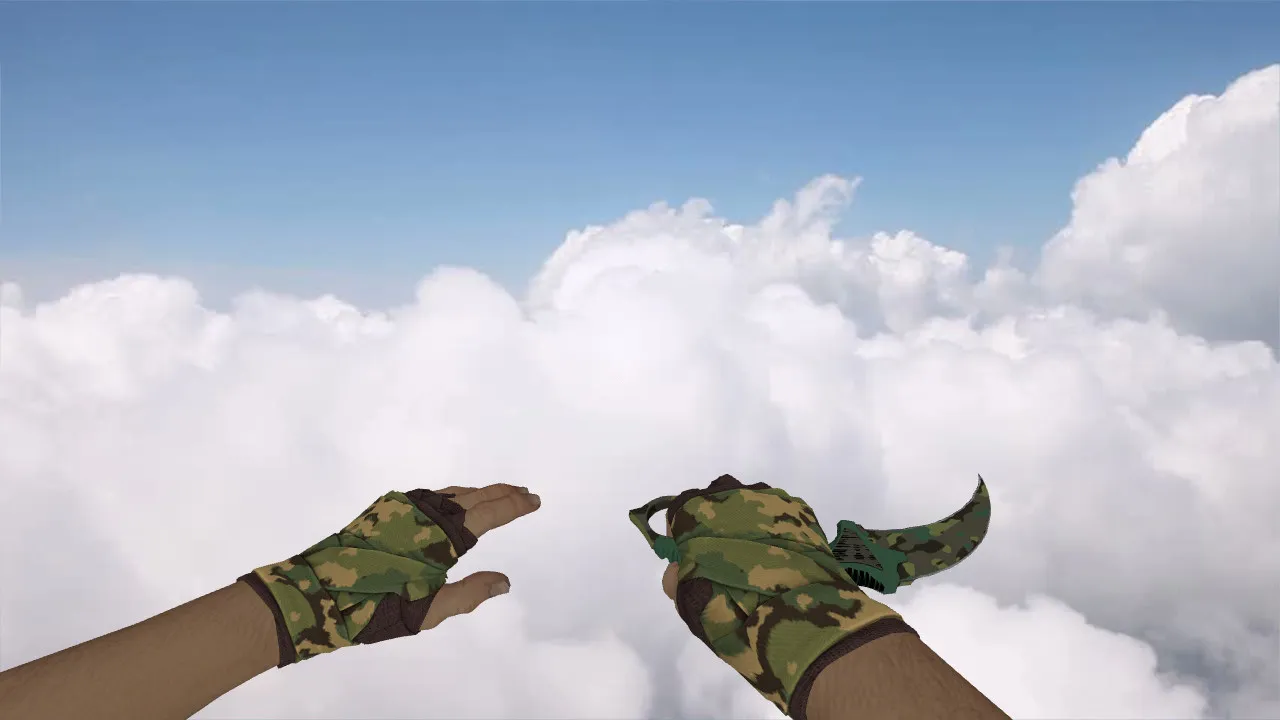 Скриншот Пак моделей оружия «Hand Wraps Arboreal USP-Knife» v_ p_ w_ с звуками и анимацией осмотра для CS 1.6