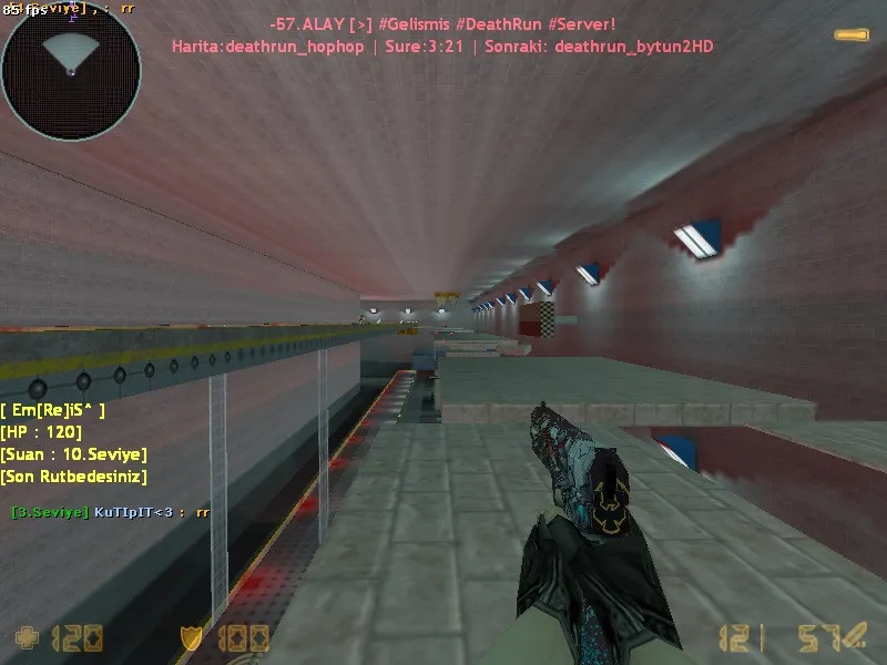 Скриншот  deathrun_hophop для CS 1.6: карта deathrun, точки, .nav для ботов и оптимизация под старые ПК