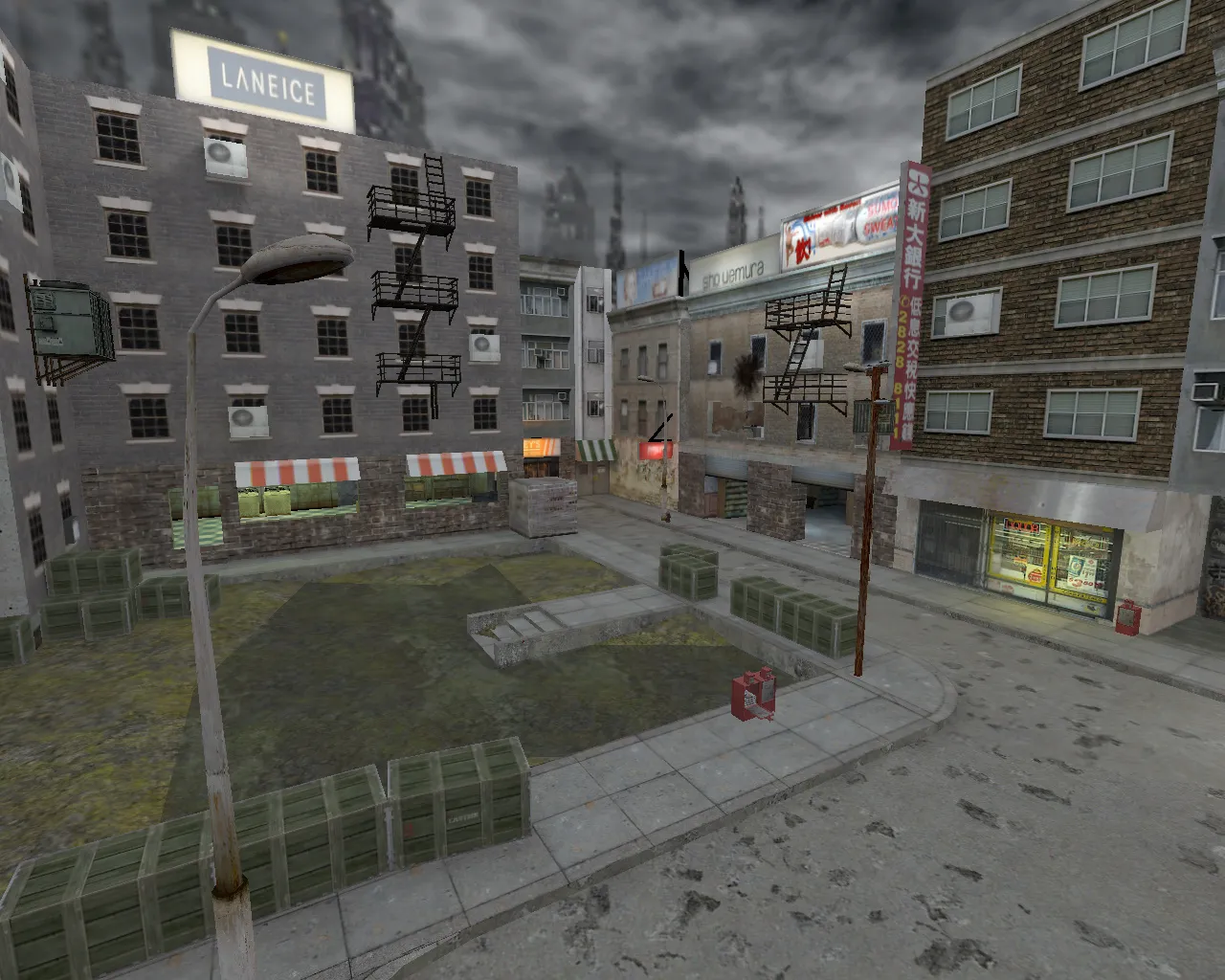 Скриншот  Карта de_skidrow_2010 для CS 1.6 - Тактические особенности и оптимизация