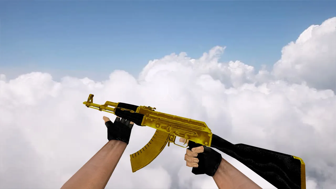 Скриншот Модель «AK-47 Golden Anim» для CS 1.6 - Высокое качество и детали