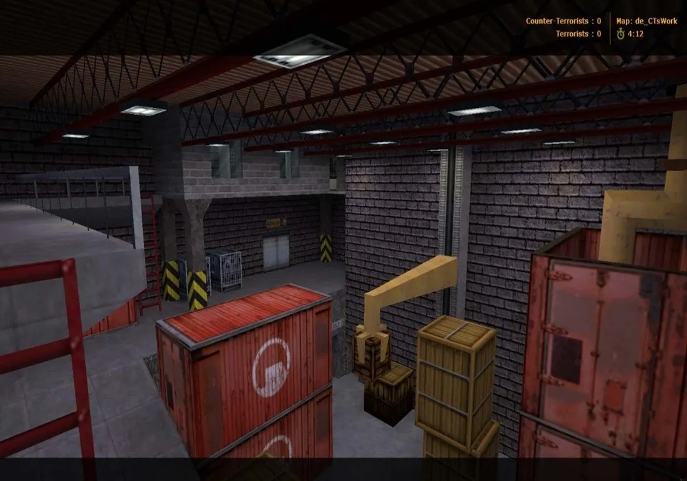 Скриншот  de_ctswork для CS 1.6: тактика за CT, точки контроля и настройка сервера без лагов