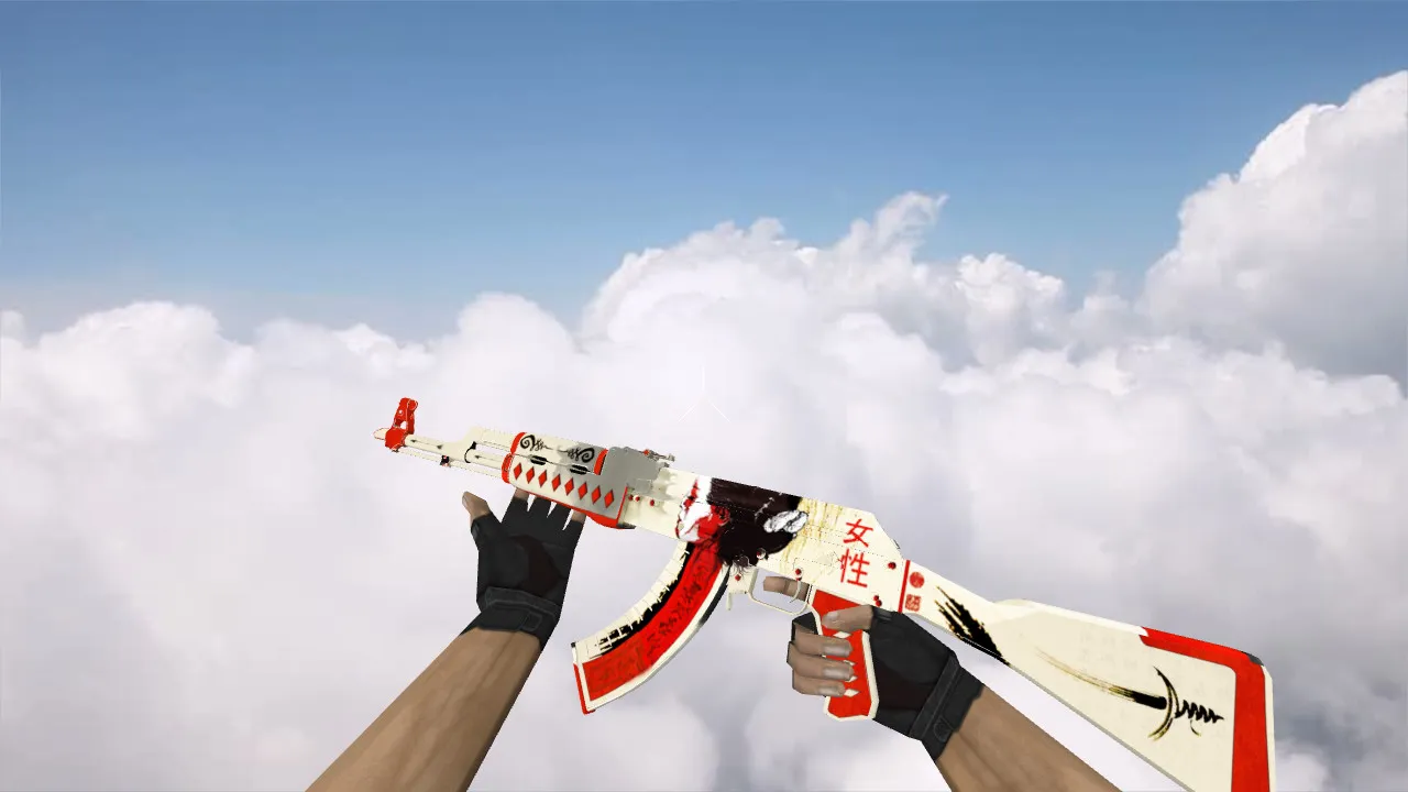 Скриншот Модель «AK-47 Samurai» v_ / p_ / w_ для CS 1.6: звуки, анимация осмотра, норм текстуры