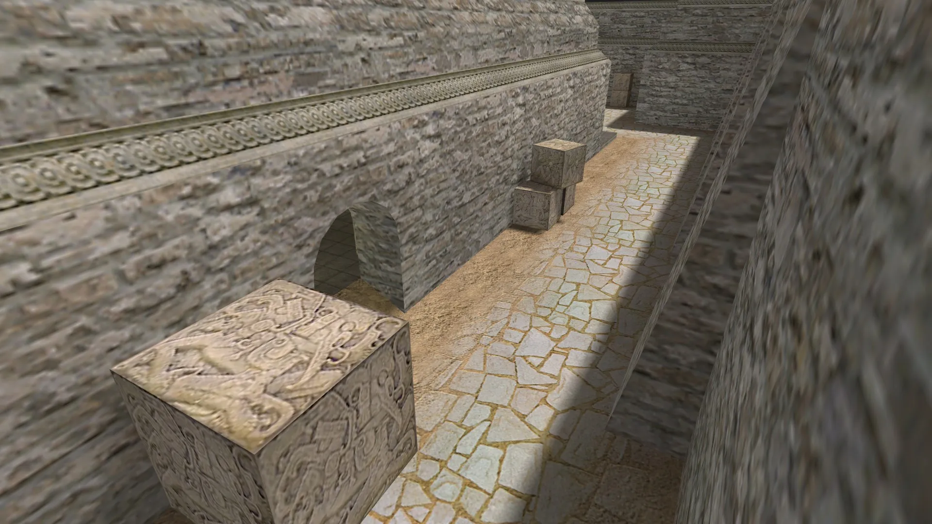 Скриншот  de_aztec828 для CS 1.6: обзор карты, точки, баланс сторон, .nav и оптимизация wpoly/epoly